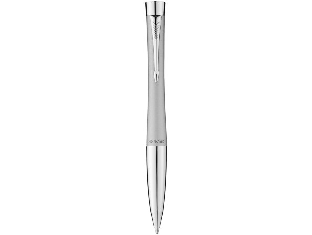 Estuche con bolígrafo ergonómico elegante Gris/plateado detalle 10