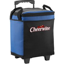 Bolsa isotérmica con ruedas personalizada azul medio Bolsa isotérmica con ruedas personalizada azul medio