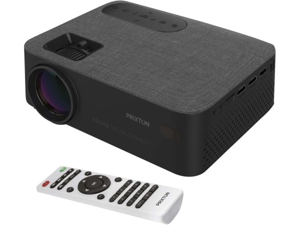Proyector portátil Prixton Lumière con resolución 720p nativa Negro intenso detalle 1