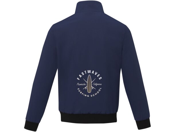 Cazadora bómber ligera unisex Keefe con protección antitormenta Azul marino detalle 1