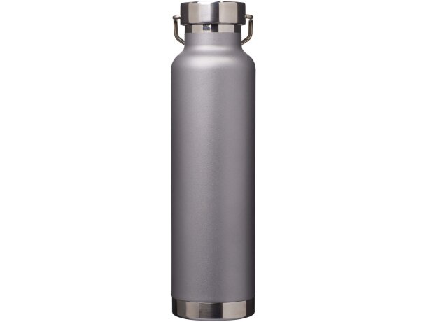 Botella Thor 650ml acero inoxidable reciclado certificado RCS Gris detalle 21