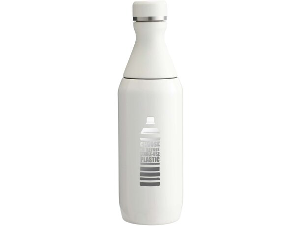 Botella de agua 350ml Stanley All Day Slim acero reciclado Crema detalle 1