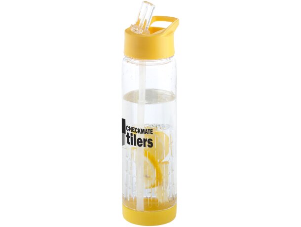 Botella con infusor de rosca para fruta 740 ml Transparente/amarillo detalle 2