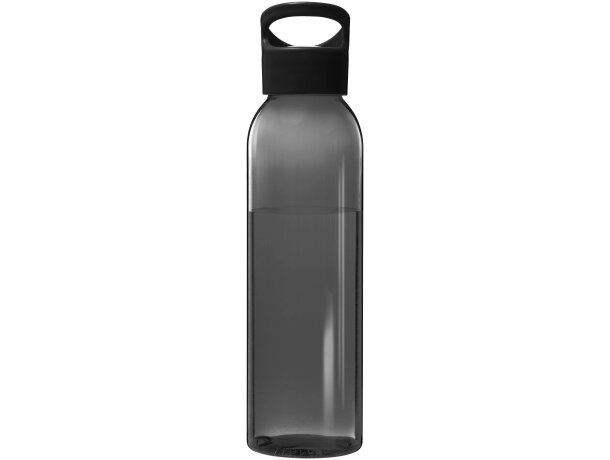 Botella de 650 ml con tapa de rosca personalizada barata negro intenso