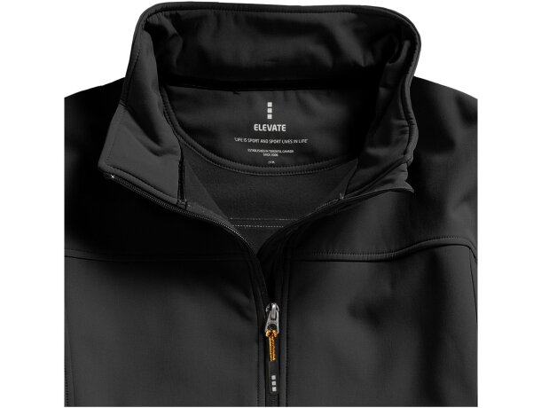 Chaqueta softshell mujer Langley corte entallado impermeable Antracita detalle 28