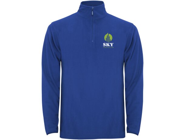Chaqueta polar con media cremallera hombre Himalaya Roly Azul real detalle 5