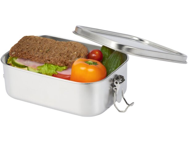 Fiambrera Titan acero inoxidable reciclado 750ml con tapa Plateado detalle 5