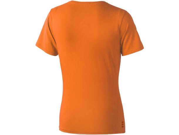 Camiseta manga corta de mujer Nanaimo de alta calidad Naranja detalle 28