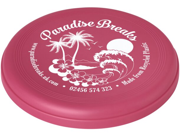 Disco volador reciclado Crest en polipropileno post-consumo Magenta detalle 9