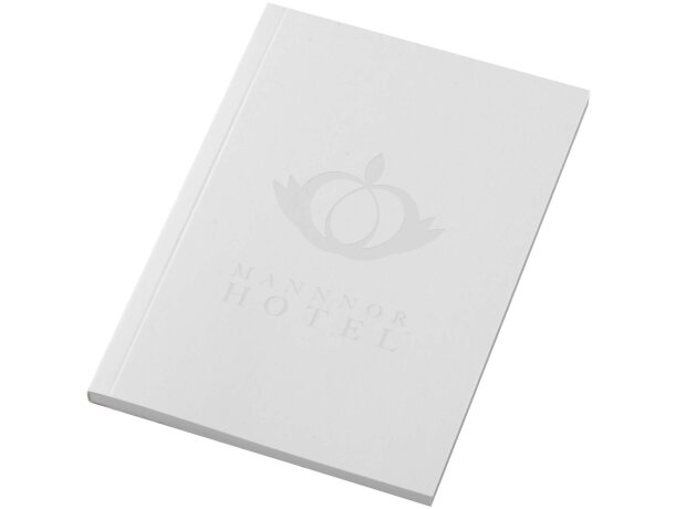 Libreta A6 tapa blanda Novella Austen papel FSC Blanco detalle 1