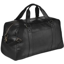 Bolsa viaje Oxford 25L negra con impresión bronce