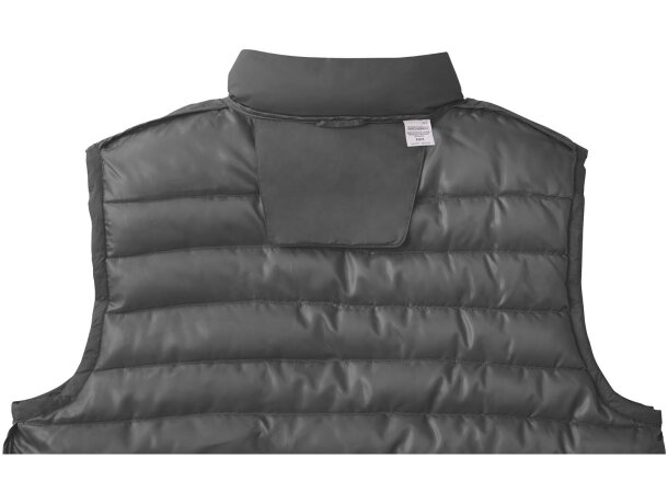 Chaleco aislante de material reciclado para hombre Pallas Gris tormenta detalle 10