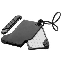 Etiqueta deslizante para equipaje con bolígrafo personalizada negro intenso Etiqueta deslizante para equipaje con bolígrafo personalizada negro intenso