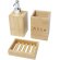 Set de baño de bambú de 3 piezas Hedon Natural detalle 3