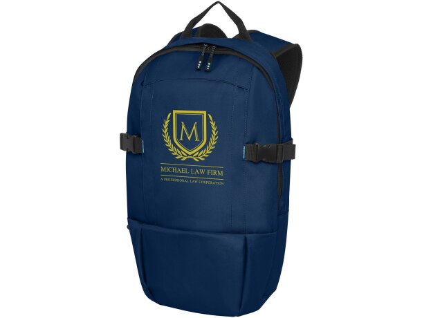 Mochila para portátil de 15 de PET reciclado GRS 8L Baikal Azul marino detalle 1