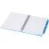 Juego libreta tapa blanda y bolígrafo reciclado Niove Azul detalle 4
