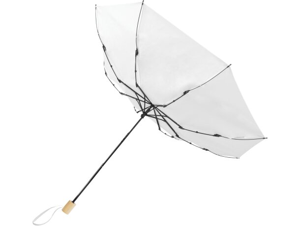 Paraguas plegable de 21 de PET reciclado resistente al viento Birgit personalizado