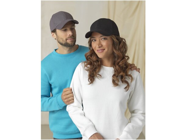 Gorra eco-amigable de 6 paneles grs reciclada Gris tormenta detalle 20