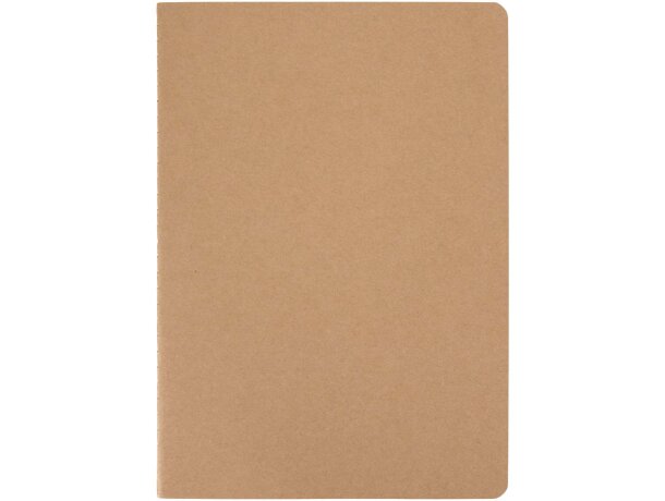 Libreta kraft A5 agenda Slyk papel certificado FSC Natural detalle 2