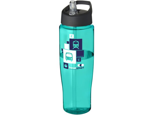 H2O Active® Tempo Bidón deportivo con tapa con boquilla de 700 ml Azul aqua/negro intenso detalle 5