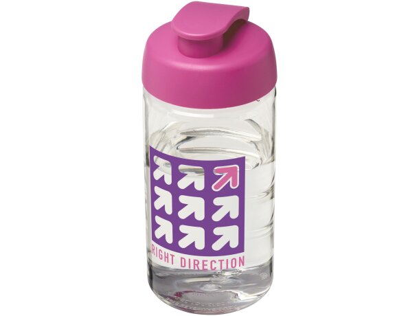 H2O Active® Bop Bidón deportivo con Tapa Flip de 500 ml Transparente/rosa detalle 40