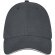 Gorra con ribete de 6 paneles Darton Gris tormenta detalle 31