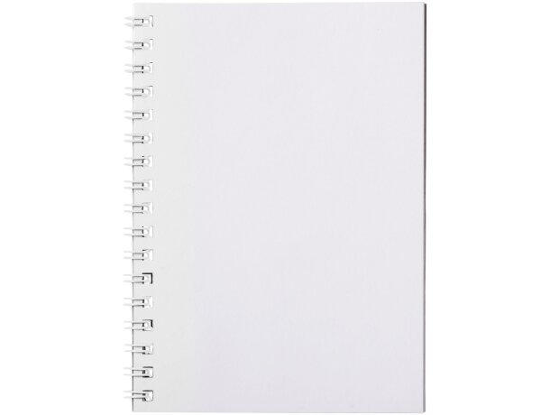 Libreta A6 espiral cubierta polipropileno Desk-Mate Blanco detalle 5