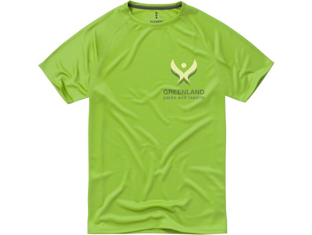 Camiseta ténica Niagara de Elevate 135 gr para empresas verde manzana