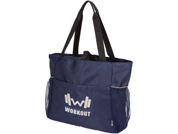 Bolsa tote Nomad 18L yoga poliéster reciclado certificado GRS Azul marino detalle 7