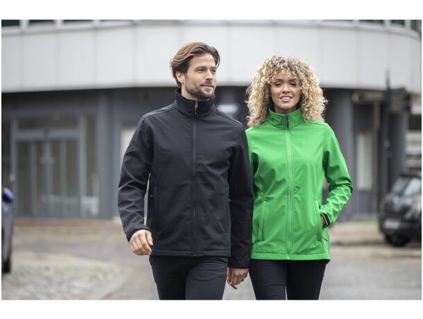 Chaqueta softshell Maxson hombre impermeable transpirable Azul marino detalle 20