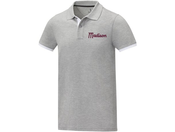 Polo de manga corta de dos tonos para hombre Morgan merchandising