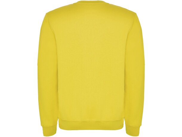 Sudadera cuello redondo unisex Clásica Roly personalizable Amarillo detalle 12