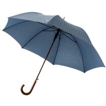 Paraguas automático de 27"y mango curvo personalizado marrón