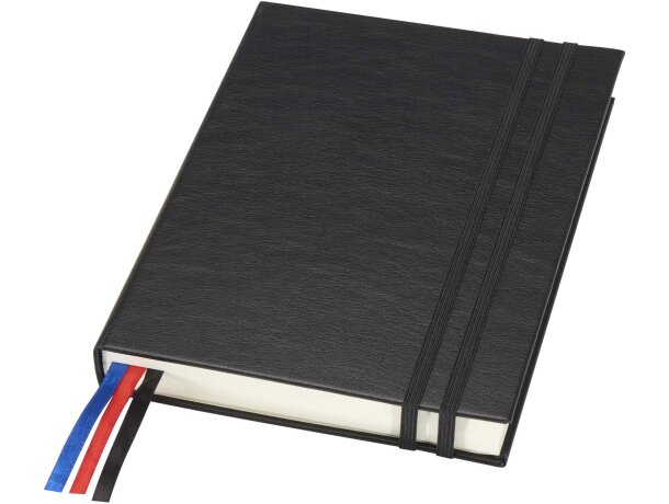 Libreta tapa dura A5 agenda Alder papel certificado FSC Negro intenso detalle 7