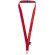 Lanyard Tom de PET reciclado con cierre independiente Rojo detalle 3