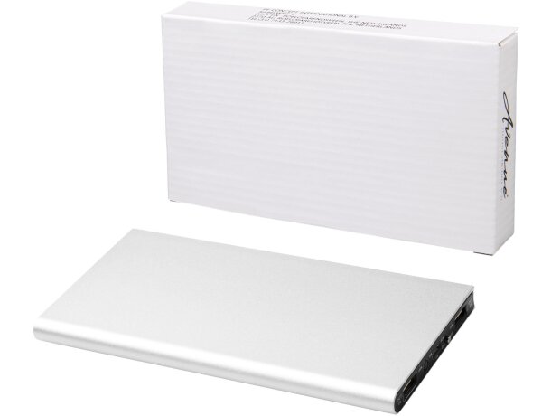 Batería externa de aluminio Plate 8000 mAh con USB tipo C Plateado detalle 14