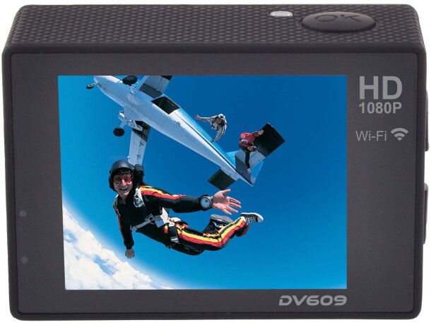 Cámara multisport Prixton DV609 con carcasa sumergible Gris detalle 2