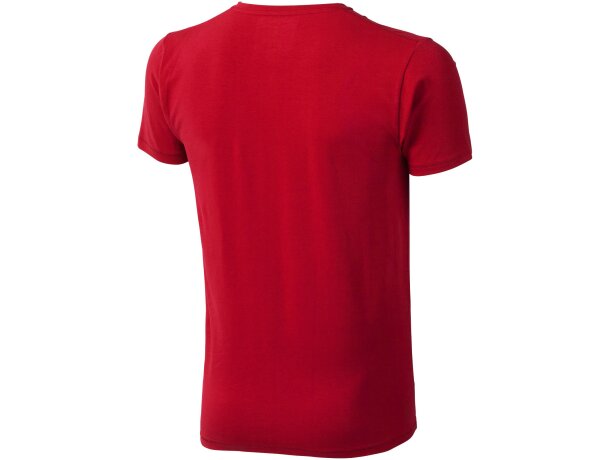 Camiseta manga corta algodón orgánico certificado GOTS hombre 200 g/m2 Rojo detalle 9