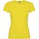 Camiseta mujer manga corta Jamaica Roly 100% algodón entallada Amarillo