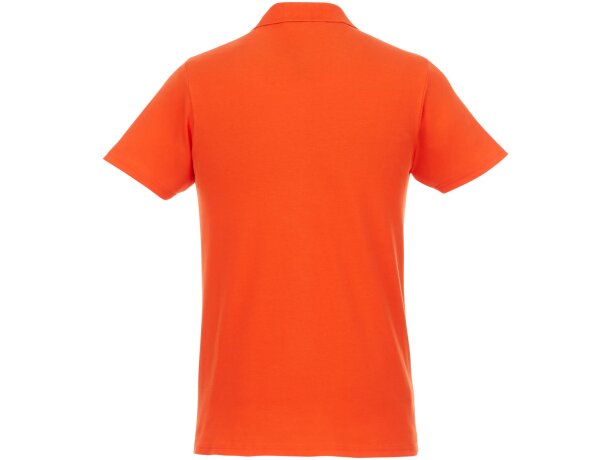 Polo de manga corta para hombre Helios Naranja detalle 17