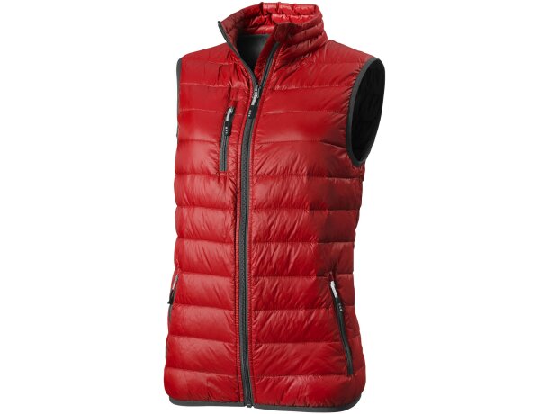 Chaleco plumón natural mujer Fairview ligero certificado RDS Negro intenso detalle 36