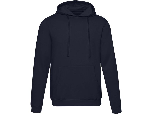 Sudadera con capucha unisex Spinel algodón orgánico certificado Azul marino detalle 6