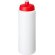 Baseline® Plus Bidón deportivo con tapa de 750 ml con asa Blanco/rojo