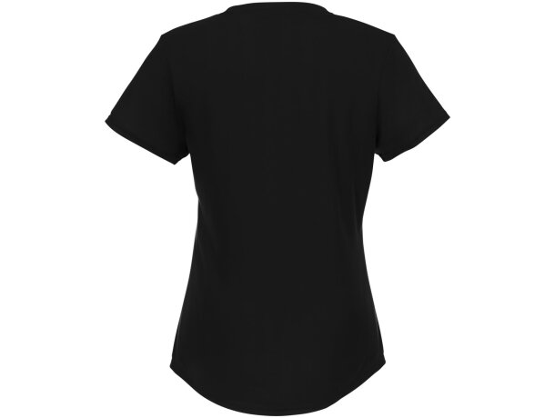 Camiseta de manga corta de material reciclado GRS para mujer Jade Negro intenso detalle 33