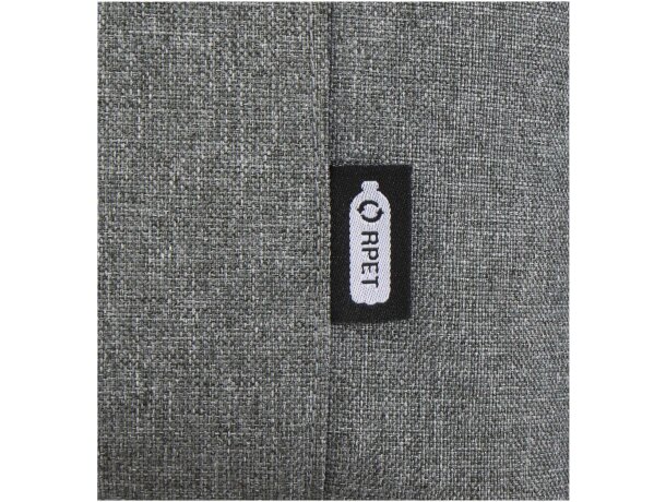 Bolsa nevera Tundra 13L poliéster reciclado certificado GRS Gris mezcla detalle 5