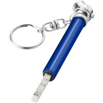 Manómetro para neumáticos con llavero personalizado azul medio Manómetro para neumáticos con llavero personalizado azul medio