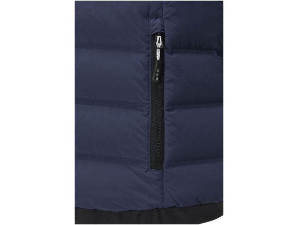Chaqueta plumón reciclado certificado RDS para mujer Macin Azul marino detalle 4