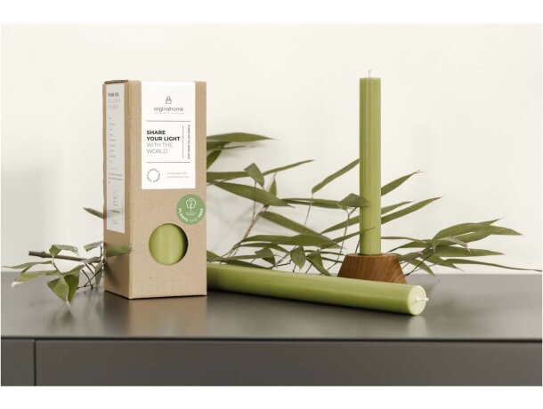 Vela artesanal matcha cera palmiste certificada Originalhome detalle 3
