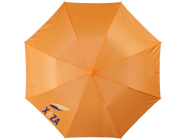 Paraguas plegable en 2 secciones de colores con logo
