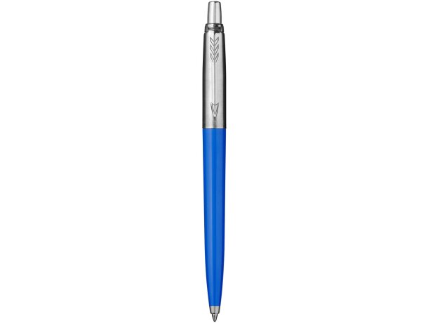 Estuche de bolígrafo promocional elegante Parker para grabar Process blue/plateado detalle 11